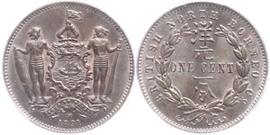 1 Cent Borneo Septentrional (1882-1963) Cobre/Bronce 