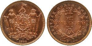 1 Cent Borneo Septentrional (1882-1963) Cobre/Bronce 