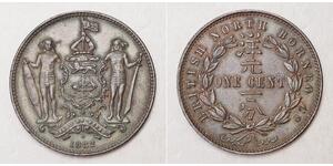 1 Cent Borneo Septentrional (1882-1963) Cobre/Bronce 