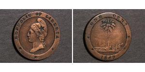 1 Cent Liberia (1847 - ) Cuivre 