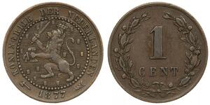 1 Cent Royaume des Pays-Bas (1815 - ) Cuivre 