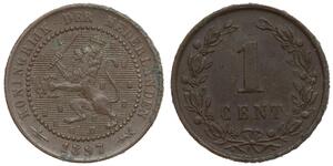 1 Cent Royaume des Pays-Bas (1815 - ) Cuivre 