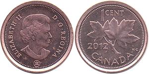 1 Cent Kanada Kupfer Elizabeth II (1926-2022)