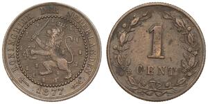 1 Cent Königreich der Niederlande (1815 - ) Kupfer 