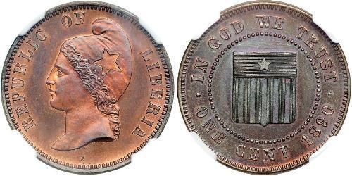 1 Cent Liberia Kupfer 