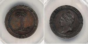 1 Cent Liberia (1847 - ) Kupfer 
