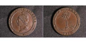 1 Cent Liberia (1847 - ) Kupfer 