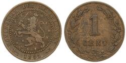 1 Cent Königreich der Niederlande (1815 - ) Kupfer 