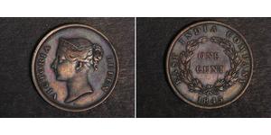 1 Cent Straits Settlements (1826 - 1946) Kupfer Victoria (1819 - 1901)