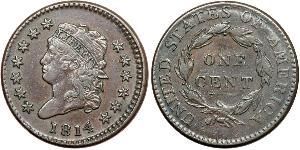 1 Cent Vereinigten Staaten von Amerika (1776 - ) Kupfer 