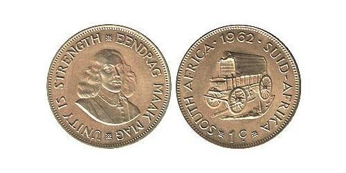 1 Cent Sudáfrica (1910 - ) Latón 