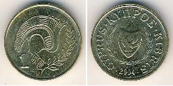 1 Cent Republik Zypern (1960 - ) Messing 