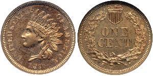 1 Cent Estados Unidos de América (1776 - ) Níquel/Cobre 