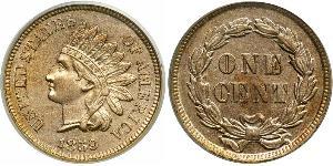 1 Cent Estados Unidos de América (1776 - ) Níquel/Cobre 
