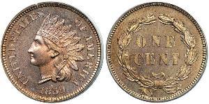 1 Cent Estados Unidos de América (1776 - ) Níquel/Cobre 