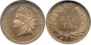 1 Cent Estados Unidos de América (1776 - ) Níquel/Cobre 