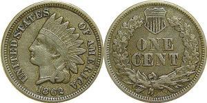 1 Cent Estados Unidos de América (1776 - ) Níquel/Cobre 
