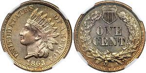 1 Cent Estados Unidos de América (1776 - ) Níquel/Cobre 