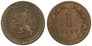 1 Cent Regno dei Paesi Bassi (1815 - ) Rame 