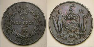 1 Cent Borneo del Nord (1882-1963) Rame/Bronzo 