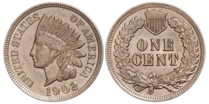 1 Cent Estados Unidos de América (1776 - ) Tin/Cobre/Zinc 