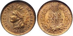 1 Cent Estados Unidos de América (1776 - ) Tin/Cobre/Zinc 