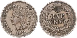 1 Cent Estados Unidos de América (1776 - ) Tin/Cobre/Zinc 