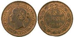 1 Cent Canada Tin/Copper/Zinc Victoria (1819 - 1901)