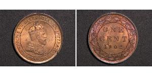 1 Cent Canada Tin/Rame/Zinco Edoardo VII (1841-1910)
