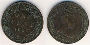 1 Cent Canada Tin/Rame/Zinco Edoardo VII (1841-1910)