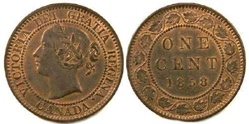 1 Cent 加拿大 Tin/銅/Zinc 维多利亚 (英国君主)