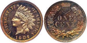 1 Cent 美利堅合眾國 (1776 - ) Tin/銅/Zinc 