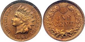 1 Cent 美利堅合眾國 (1776 - ) Tin/銅/Zinc 