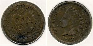 1 Cent 美利堅合眾國 (1776 - ) Tin/銅/Zinc 