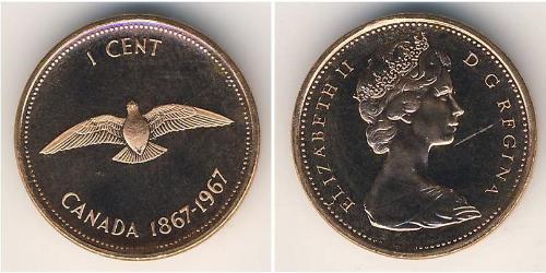 1 Cent Kanada  Elizabeth II (1926-2022)