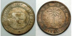 1 Cent 利比里亚 (1847 - )  