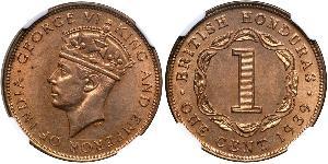 1 Cent British Honduras (1862-1981) 青铜 乔治六世 (1895-1952)