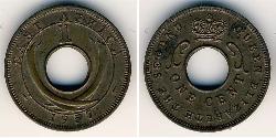 1 Cent 东非 青铜 