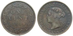 1 Cent 加拿大 青铜 维多利亚 (英国君主)