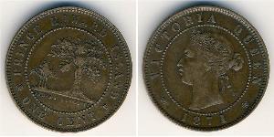 1 Cent 大英帝国 青铜 维多利亚 (英国君主)