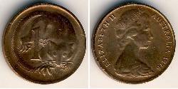 1 Cent 澳大利亚 青铜 伊丽莎白二世 (1926-2022)