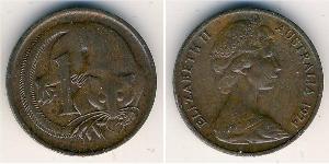 1 Cent 澳大利亚 青铜 伊丽莎白二世 (1926-2022)