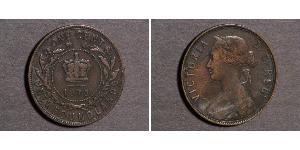 1 Cent 紐芬蘭與拉布拉多 青铜 维多利亚 (英国君主)