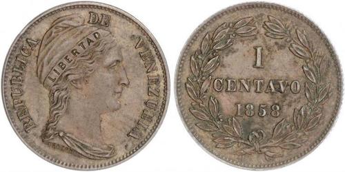 1 Centavo Venezuela (1811 - ) Copper 