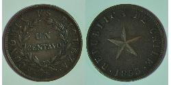1 Centavo Chili Cuivre 