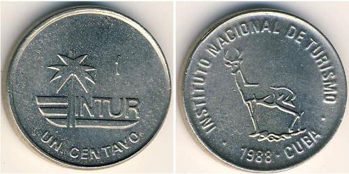 1 Centavo Cuba (1898 - ) Kupfer/Nickel 
