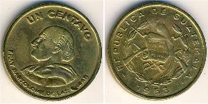 1 Centavo Guatemala (1838 - ) Laiton 