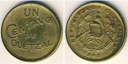 1 Centavo 危地马拉 黃銅 