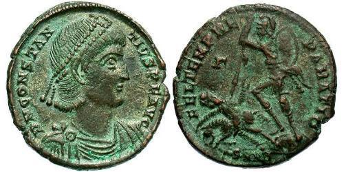 1 Centenionalis Imperio romano (27BC-395) Bronce Constancio II (317 - 361)