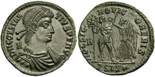 1 Centenionalis Empire romain (27BC-395) Bronze Constance II (317 - 361)